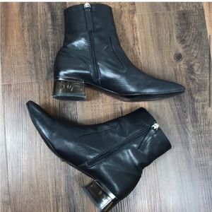 TopShop Aubergine Perspex boots